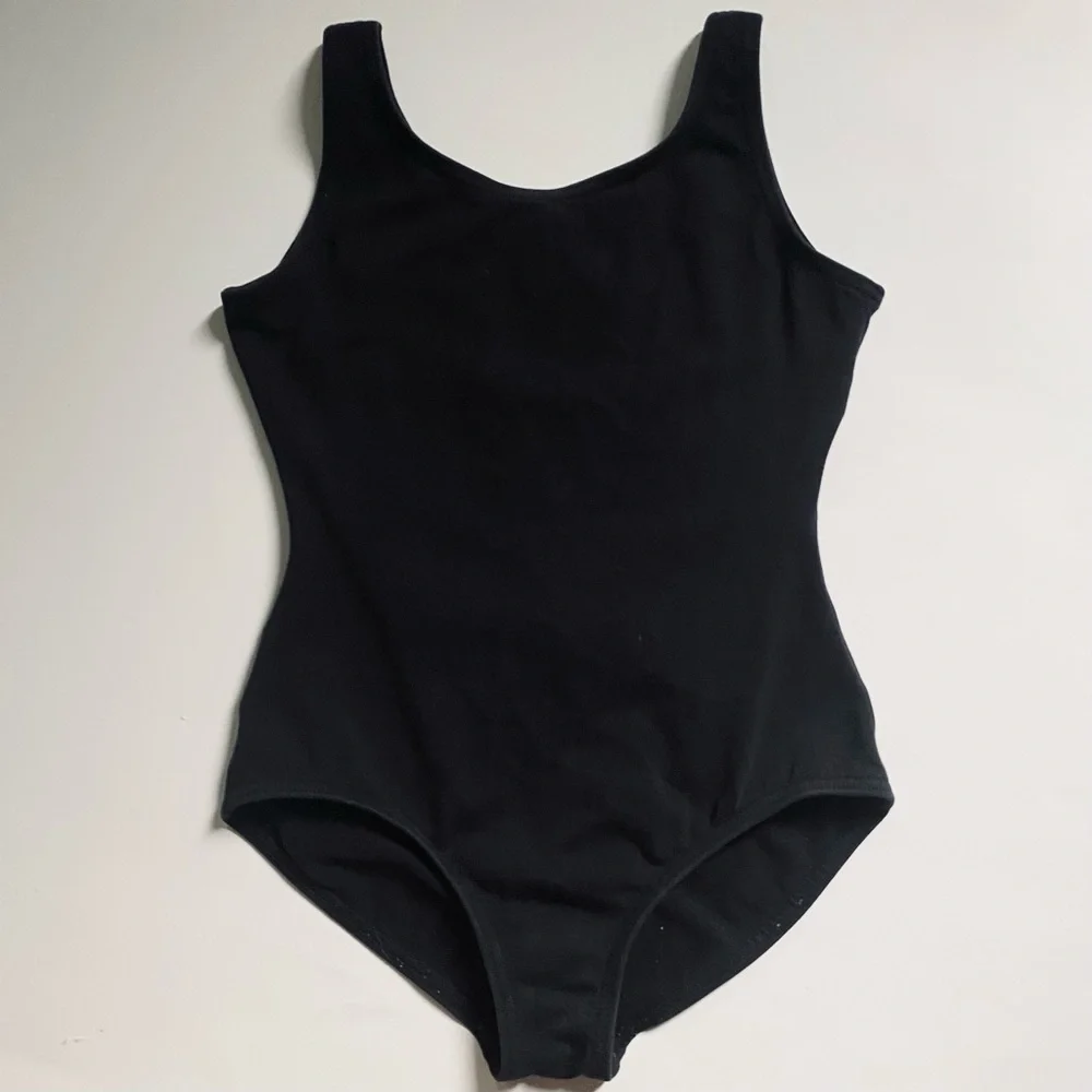 Girls Capezio black dance leotard